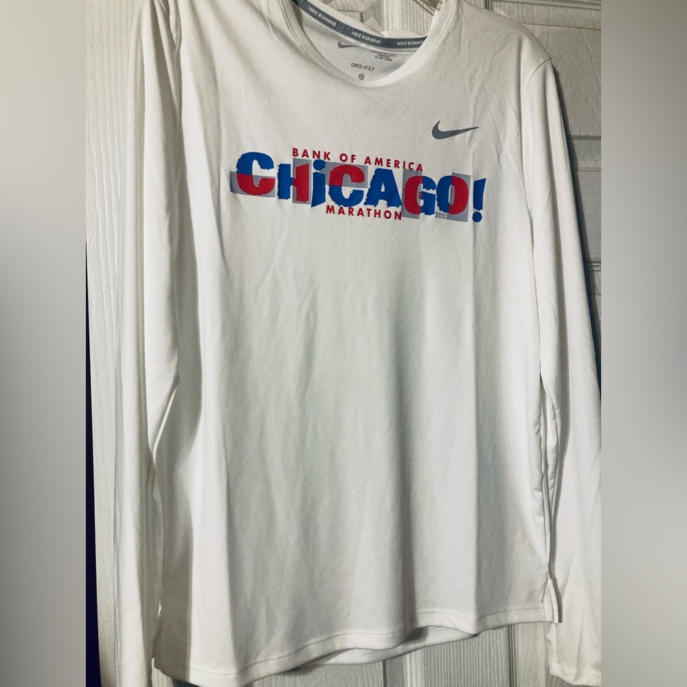 Nike White Long Sleeve Tee Athletic Style